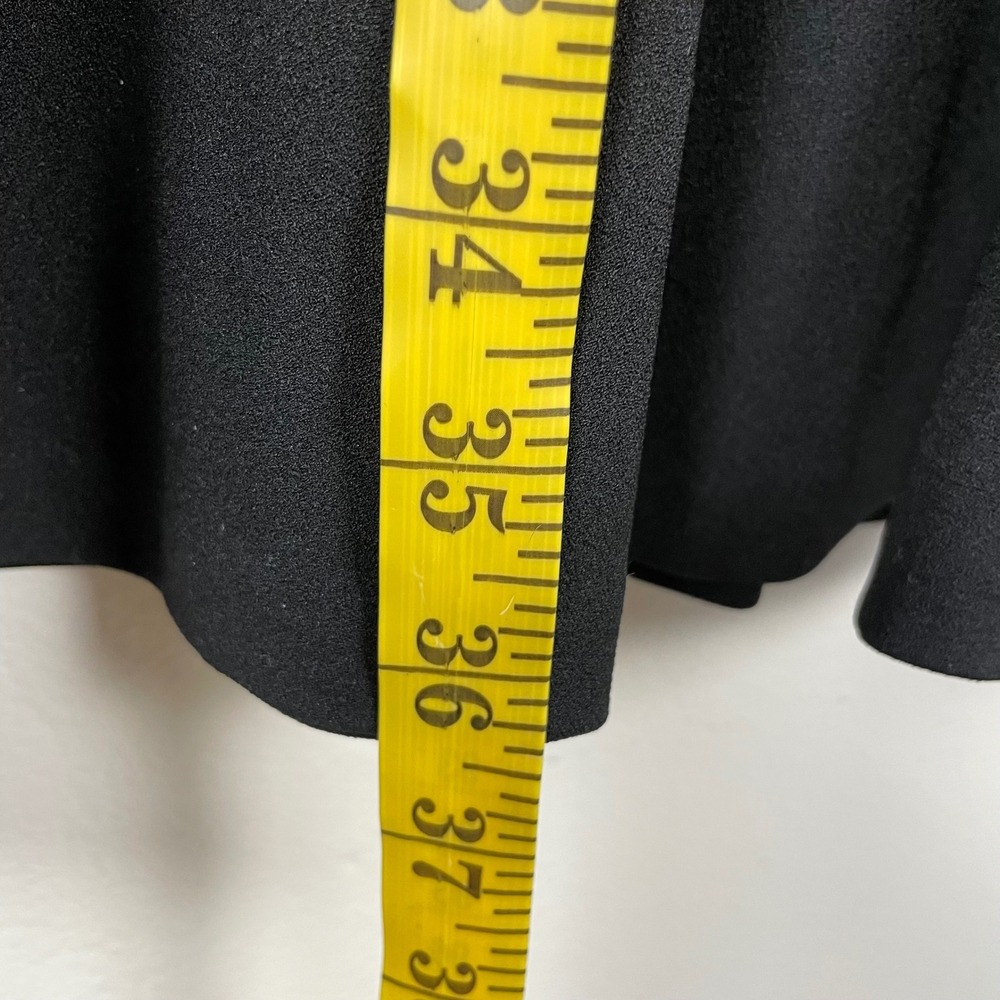 Tommy Hilfiger Women's 10 Shift Dress Black Sheer Sleeve Ruffle NEW - Picture 6 of 11